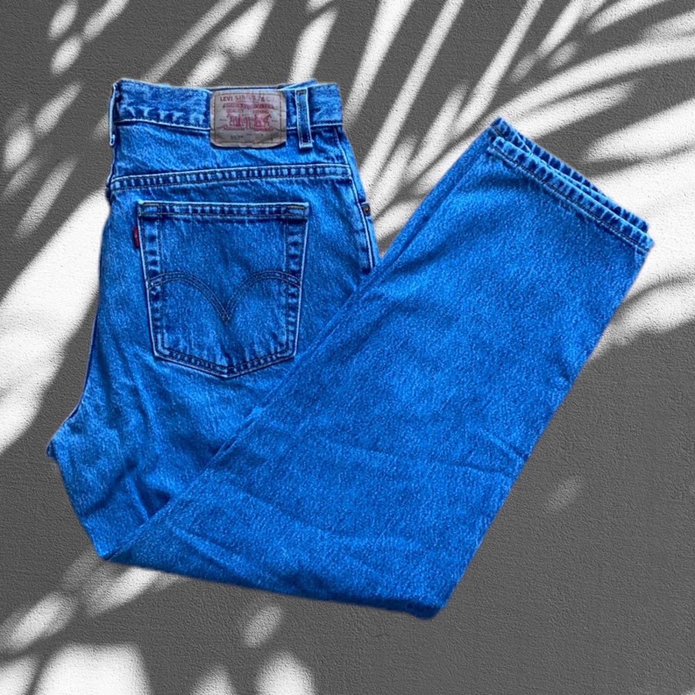 2/$40 RETRO Levi’s 550 High Rise Medium Light Wash Tapered Leg Mom Jeans